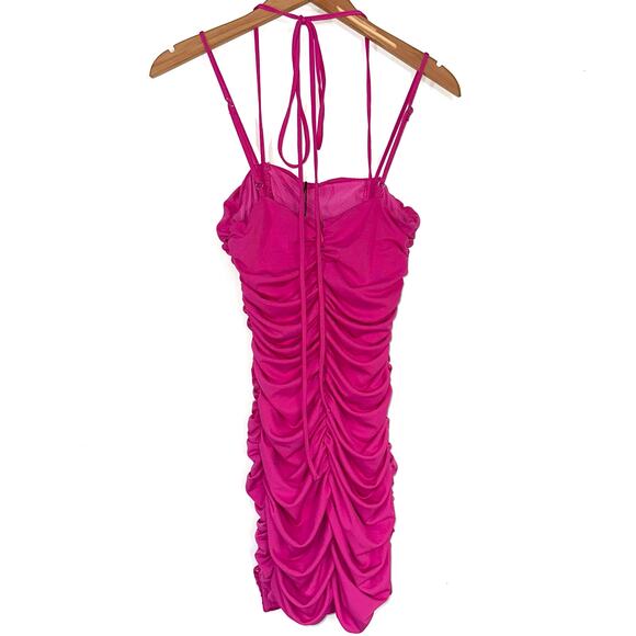 NWT Revolve NBD Hot Pink Diem Bodycon Cutout Mini Dress Barbiecore Size Small - Picture 11 of 16